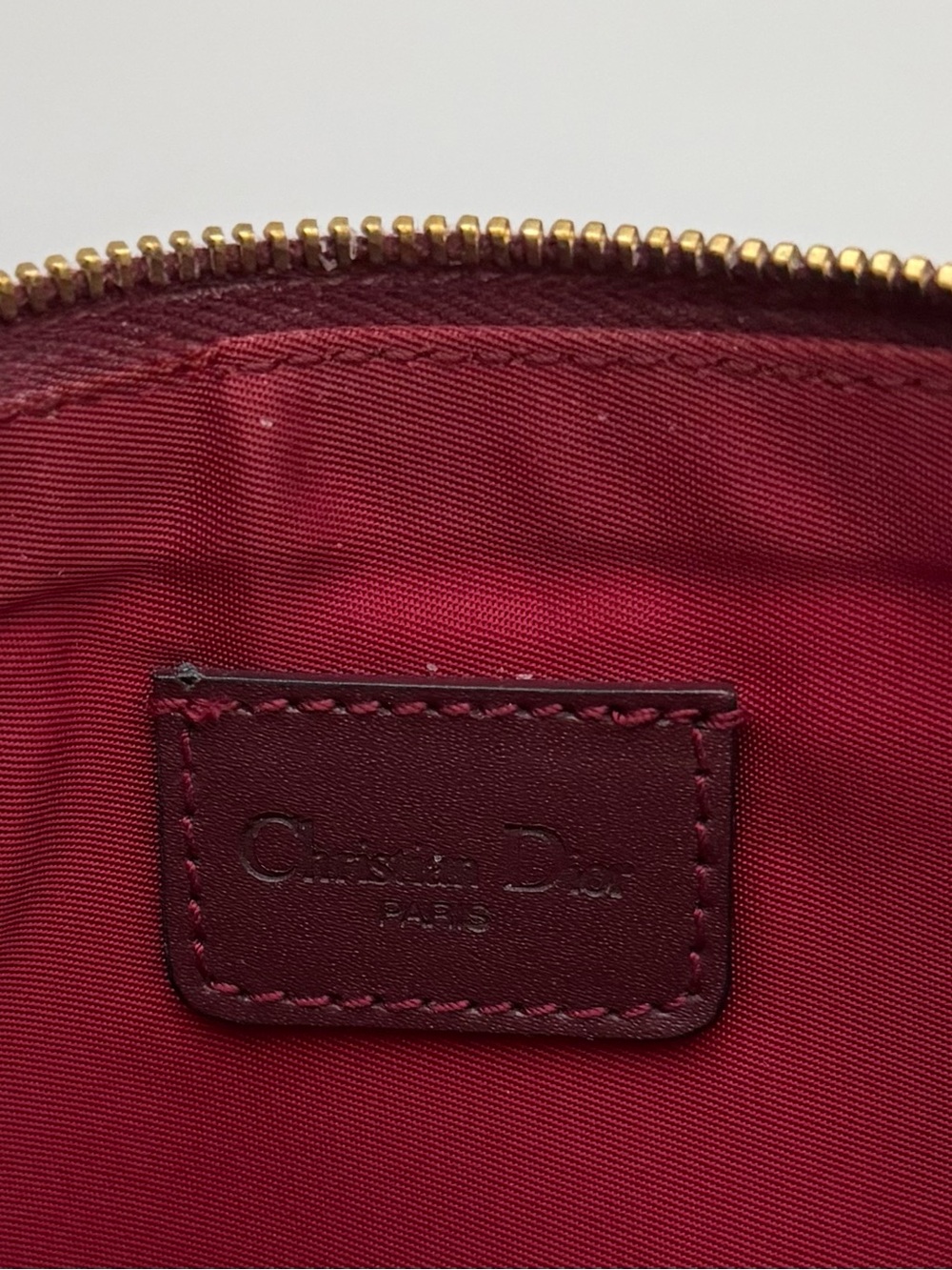 Dior Burgundy Diorissimo Trotter Mini Saddle Shoulder Bag - Picture 6 of 7